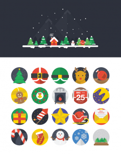 18-25-Christmas-Flat-Icons